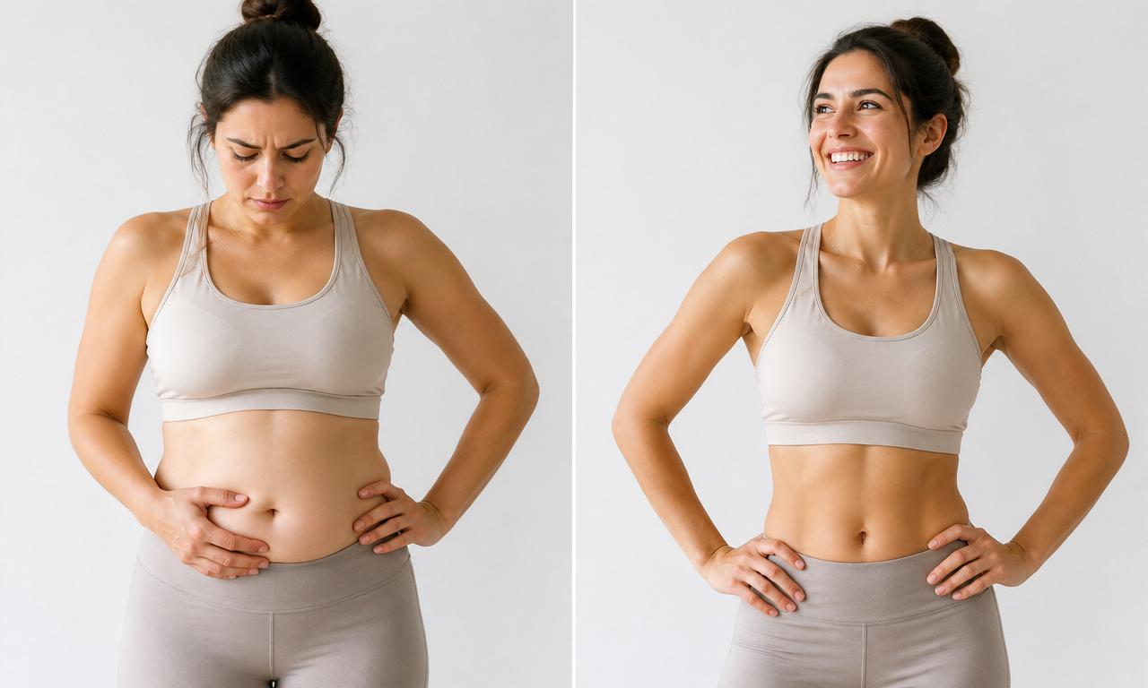 Antes e depois do método Detox 3 em 1